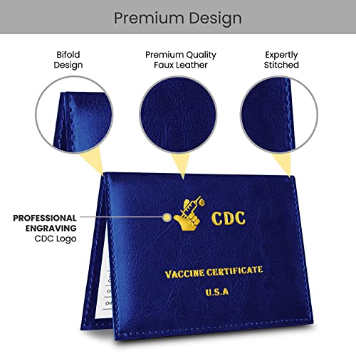 3-Pack Faux Leather Card Holder for Passport, ID, Insurance, Receipts, and Coupons (4 x 3 Inches)2