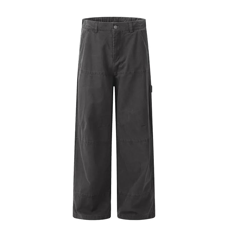 Jeans Men Women Vintage Washed Loose Denim Trousers Cotton Casual Straight-Leg Trousers Cargo Jeans2