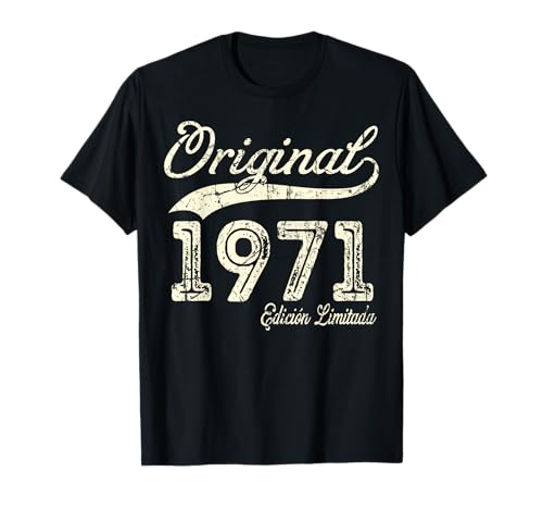 Original 1971 52 Años Cumpleaños Hombre Fabricado En 1971 Camiseta