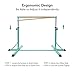MaxKare Gymnastics Bar Horizontal Bar Junior Training Equipment High Bars Upgraded with 13-Level Adjustable Height, Double Lock & Triangle Supports Kip Bar for Kids Indoor Outdoor Use (Green)