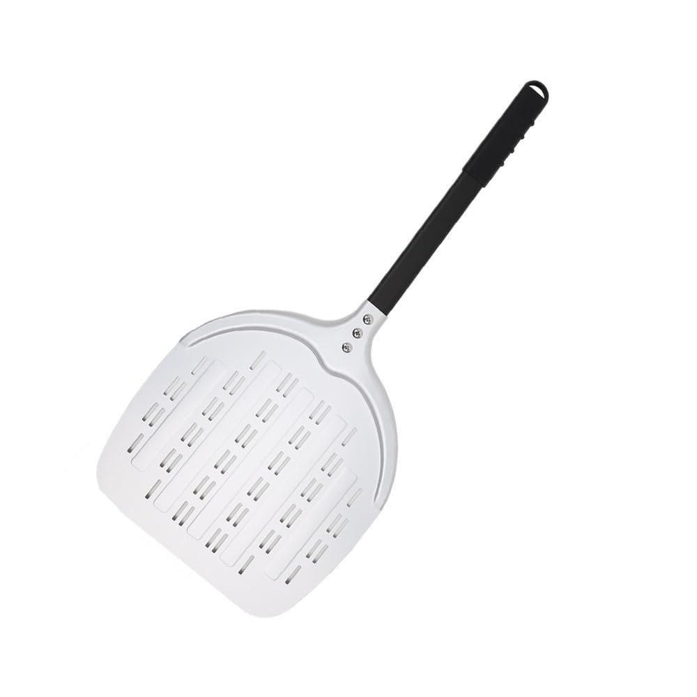 WANGSHAOWEI Pizza ​Paddle 12 13 14Inch Pizza Shovel Long Handle Turning Aluminum Turner Nonstick Baking Tool Perforated Paddle Kitchen Accessory(12inch 69cm)