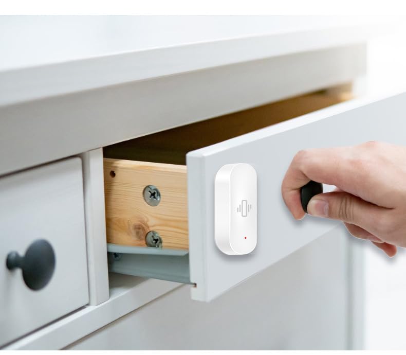 Amazon.com : WiFi Vibration Sensor,Compatible with Alexa,App and Remote  Control,Mobile APP Notifications,Real Time Motion Alarm, for  Windows,Doors,cabinets. : Electronics