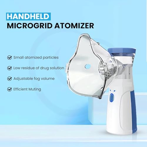 Image of Portable Nebulizer & Humidifier for Baby & Adults | Compact, Silent, Self-Cleaning Machine with Long Battery Life | Effective for Asthma, Cough, Sinus & Allergy Relief at Home