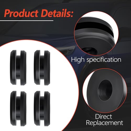 Image of 4Pcs Engine Cover Rubber Mount Insulator Fits for 2013-2017 Hon-da Accord 2020-2024 Odyssey 2014-2020 Acura MDX RLX 2016-2018 RDX Replaces 17122-5G0-A00 171225G0A00