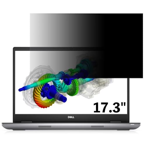 DELL New Precision 7770 17.3インチ 16:9 対応 覗き見防止 フィルター プライバシーフィルター パソコンPC モニター 液晶保護フィルム ブルーライトカット 反射防止 パソコン セキュリティーのぞき見防止 両面使用可能 反射