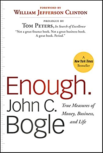 Portada de Enough: True Measures of Money, Business, and Life