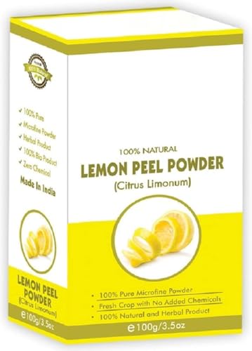 FO 100% Organic Lem.on Pe.el Pow.der | for Skin | for Face | for Hair, 100 Grams