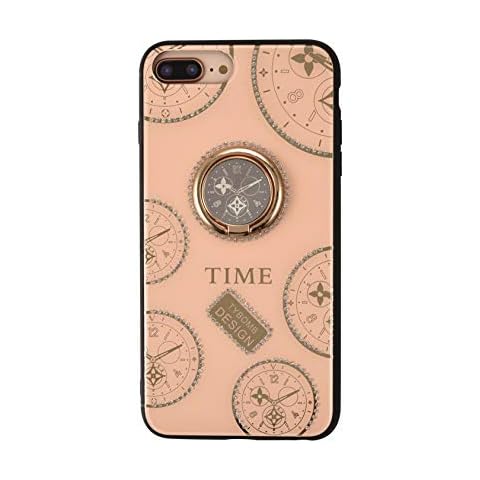 iPhone 7Plus 8Plus Rhinestone Case,Awin Luxurious Original Clock Watch Time Women Girls Soft TPU Shiny Rhinestone Case Cover