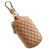 Cuir de qualité supérieure : cet étui pour clé de voiture est fabriqué en cuir de haute qualité, ce qui le rend flexible, durable et agréable au toucher, résistant à la décoloration et à l'oxydation. Ses coutures précises et ses bords lisses augmentent encore sa durabilité.