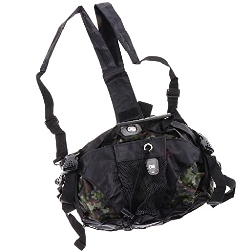 Luzhengyang Mochila esportiva para patins - alças ajustáveis, vários bolsos, camuflagem - para homens, mulheres, patins de gelo e patins - camuflagem