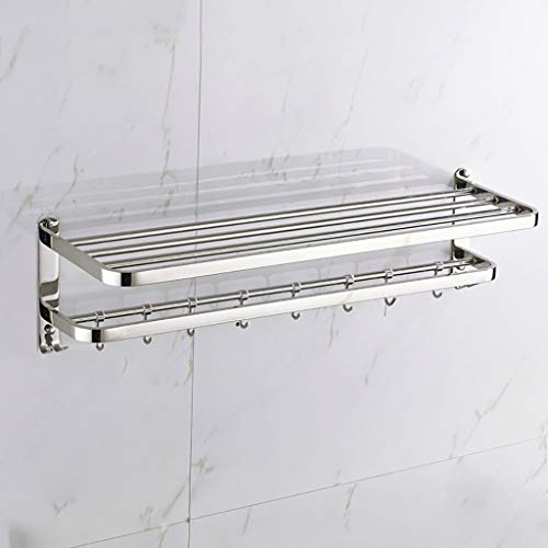 Étagère de salle de bain inox pour organiser vos draps de bain en sortie de douche