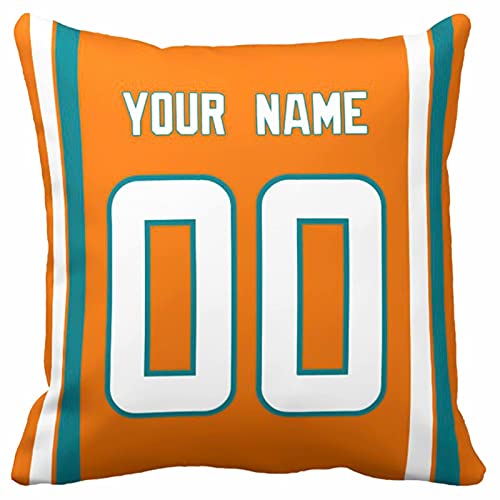 Image of ANTKING Throw Pillow 2 Pack with Custom Name and Number Personalized Gift for Men Women Boys