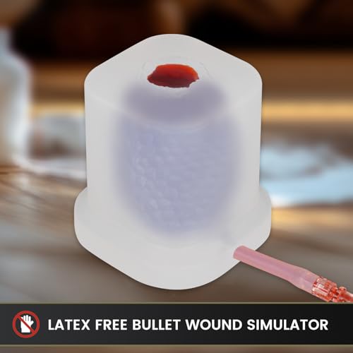 Image of SimCoach Transparent Wound Packing Trainer Kit, Silicone Training Model for Education Demonstration Only, 0.22in