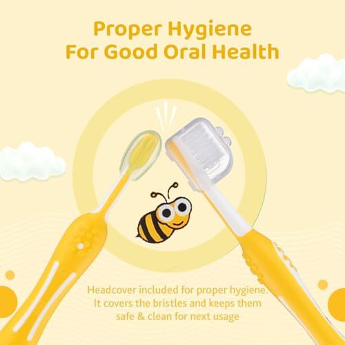 Image of Chicco Baby Toothbrush Yellow 6-36M
