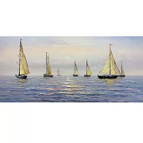 Peinture sur toile lever du soleil pour une décoration intérieure de salon apaisante