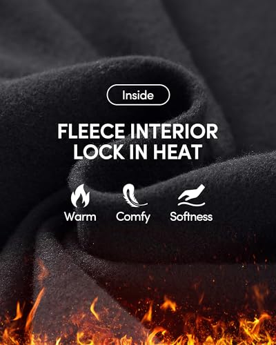 IUGA Fleece Lined Leggings Women Thermal Leggings for Women Winter Warm Tights High Waisted Hiking Yoga Pants with Pockets4