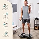 Lifepro Waver Vibration Plate Exercise Machine for Lymphatic Drainage, Muscle Activation, Full-Body Workout Vibrating Platform with Loop Bands, Fitness Equipment for Strength Toning & Fat Loss - Image 3