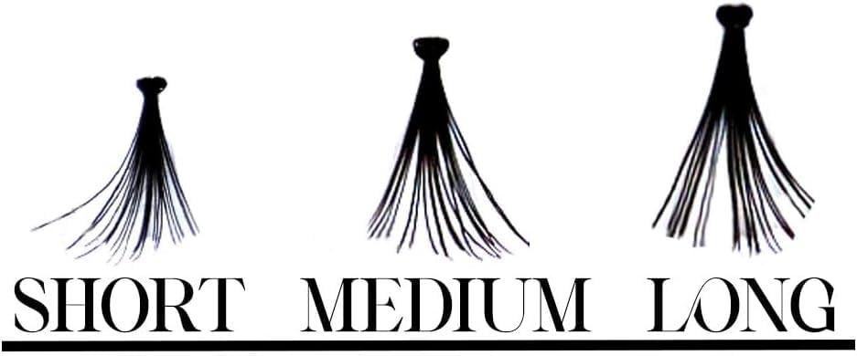 Individual Cluster Eyelashes False Extension, Black, 60 count (Pack of 3) - Image 2
