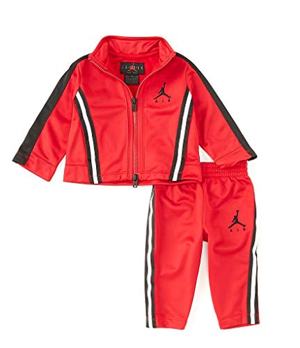 Jordan Nike Boy`s 2-Piece Tricot Jacket & Pants Set (Gym Red(756503-R78)/Black, 12 Months)