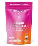 Pink Stork Organic Labor Prep Tea, Mango Pineapple, 30 Cups