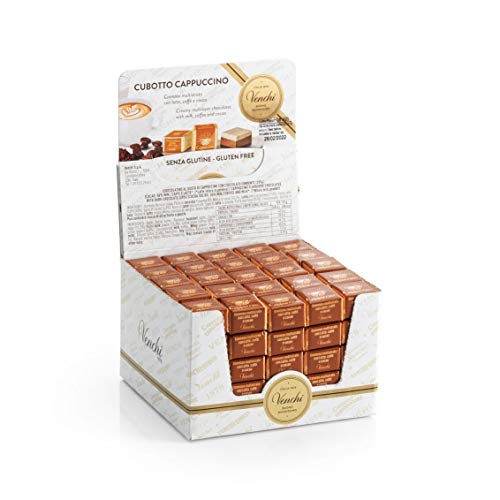 Venchi Cappuccino Pack, cremoso multicapa con leche, café y cacao, sin gluten, 1325 mililitros, paquete de 125 piezas Cover
