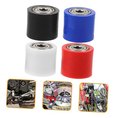 OUNONA 4 Pcs tensor de motocicleta tensor de corrente de motocicleta rolo ciclismo acessorios Peças