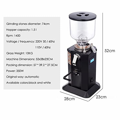 Feixunfan Kaffeemühle 1.5l Espresso-Kaffeemühle 350W Flacher Whetstone-Kaffee Miller Einstellbar Grobfest für Kaffee… – Bild 8