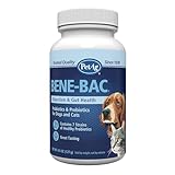 PetAg Bene-Bac - 4.5 oz Powder - FOS & Probiotics for Dogs, Cats, Exotic & Wildlife Mammals