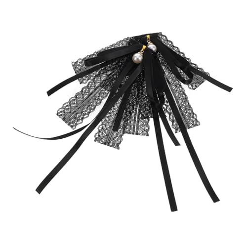 Broche ruban amovible dentelle noire idéale pour vos soirées et mariages
