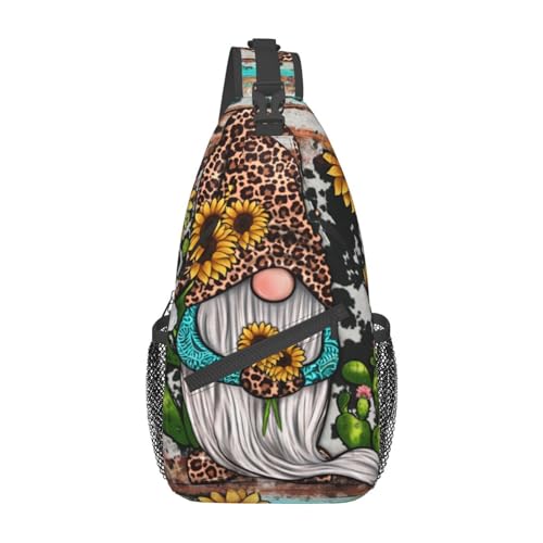 Mochila cruzada deportiva para senderismo y viaje negra miniatura 1