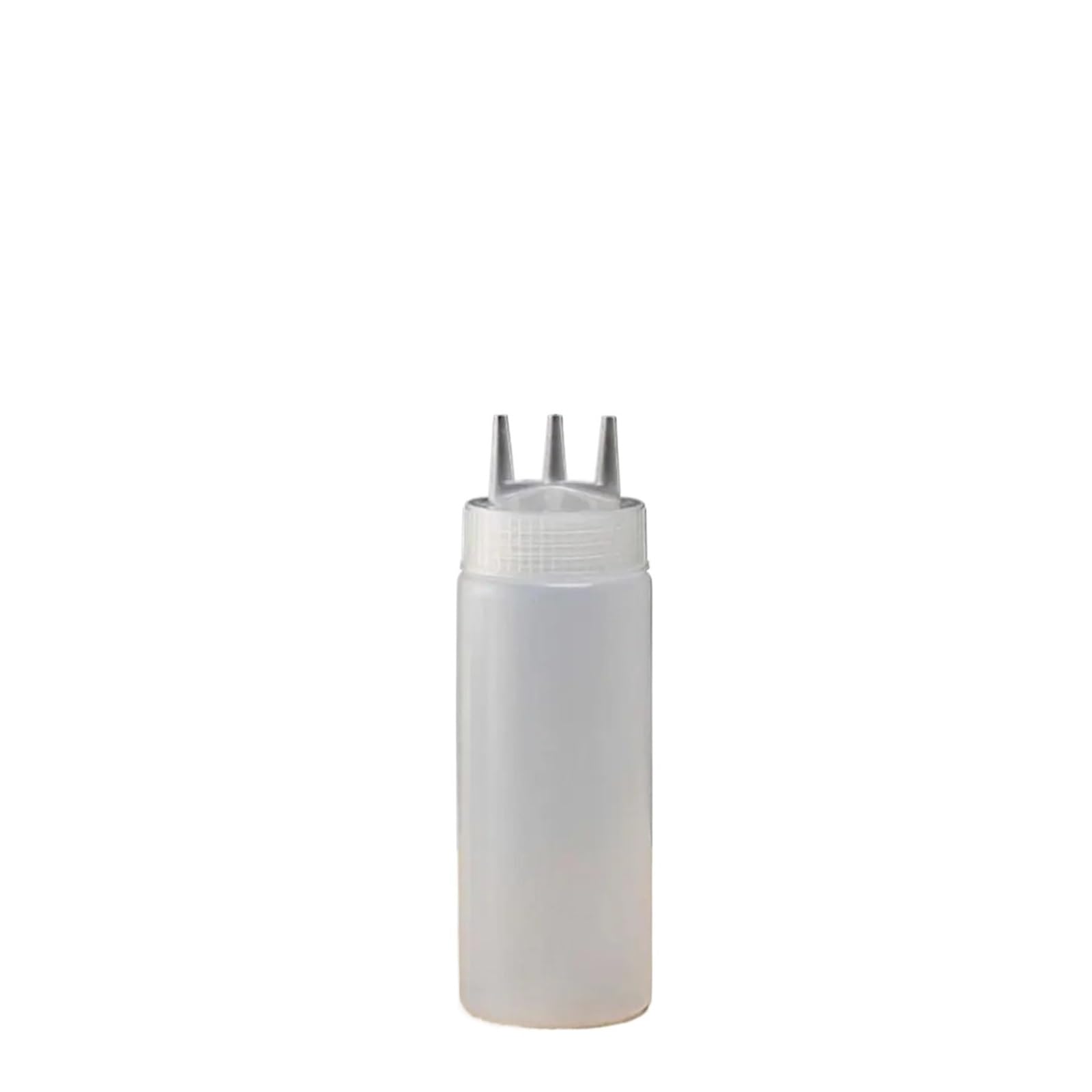 ZNJAMN 10pcs Plastic Squeezing Sauce Bottle Squeezable Graduated Jam Container Salad for Seasoning(White,340ml)