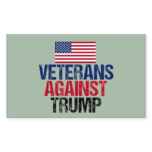 CafePress Veterans Against Trump Rectangle Bumper Sticker Car Decal