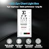 Standard Snellen Eye Chart, LED Eye Chart Light Box, 2.5m Measurement Distance and Remote Dimming, No Fade and No Glare, for Clinics, Schools, Optical Shops