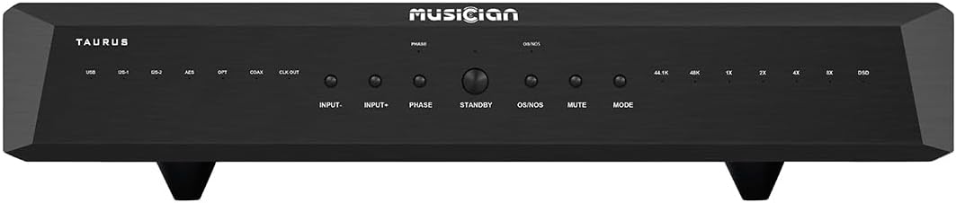 الموسيقي Taurus R2R Audio DAC ARM STM32F446 Altera Chip DSD1024 1536kHz USB / Coax / OPT / AES / 2 * IIS Input RCA / XLR Balanced / 2 Clock Output Home Audio Desktop DAC Black