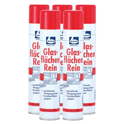 5x Dr. Becher Glasflächen Reiniger 500ml Sprühdose