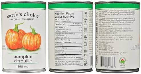 Earth's Choice Organic Pumpkin Puree, 398ml - 3