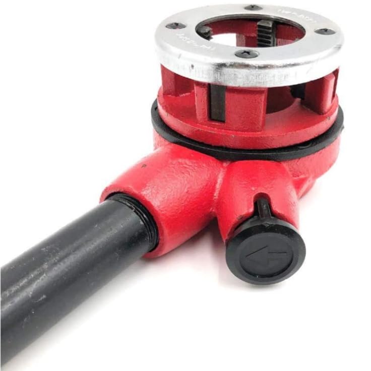SIO Juego Terrajas para Roscar en Pulgadas 1/4"–5/4" – Kit de Roscas para Tubos con Fileras y Portaterrajas – Herramienta Profesional Fontanería, Gas y Mecánica – Set 9 Piezas