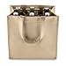True 6 Bottle Wine Bag with Divider, Non-Woven 100 GSM, Customizable Reusable Wine Bottle Carrier, Beige