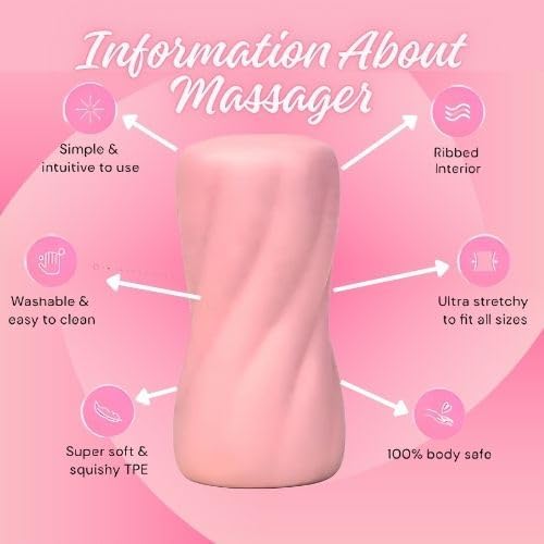 Image of Muscle Relaxation Massager, Waterproof Pain Relief Device (Pink E1)