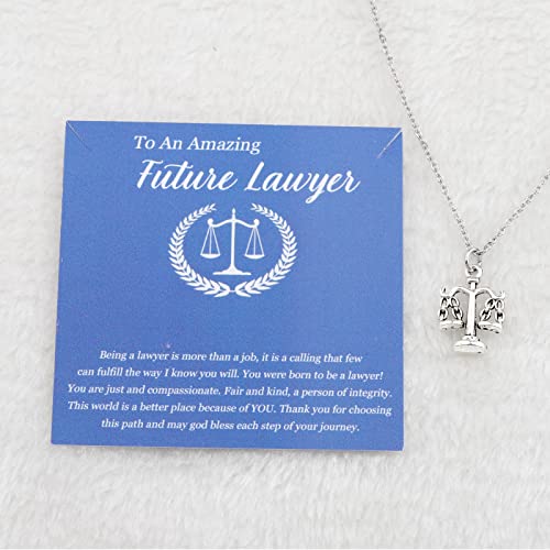 WSNANG Future Lawyer Gift New Lawyer Necklace/Bracelet Law Graduation Gift for Attorney Law4