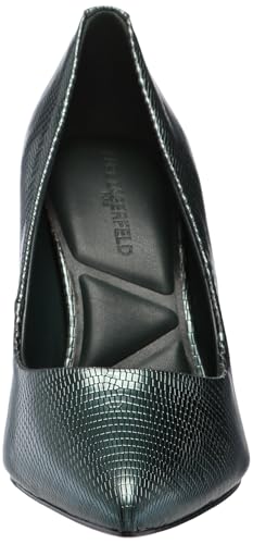 Image of Karl Lagerfeld Women's Royale Snake Textured Dress Pump