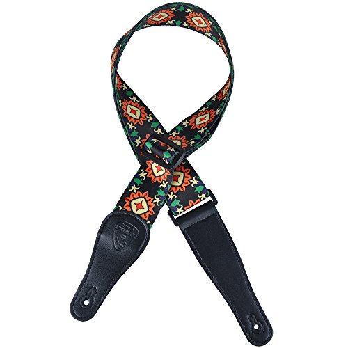 Sangle de guitare Punk en polyester térylène avec extrémités en similicuir et boucles en ABS réglables, motifs tendances… - Les Beatles, Paul McCartney, John Lennon, RIngo Starr, George Harrison Sangle de guitare Punk en polyester térylène avec extrémités en similicuir et boucles en ABS réglables, motifs tendances… – Image 4