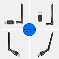 Vista 5 de Adaptador USB Bluetooth 5.3 Pro de alcance súper largo para PC compatible con Windows 11/10/8.1/7, 5.3+EDR Bluetooth inalámbrico para escritorio