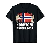 Norwegen Angeln 2023 Angler Design Norwegen Angeln T-Shirt