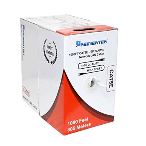Cable de red Premiertek Cat5e 1000 pies UTP CCA miniatura 3