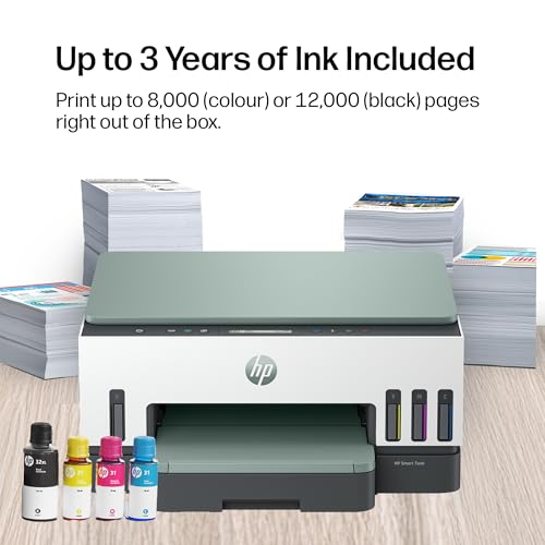 HP Smart Tank 7007 All in One Printer | Perfect for Home | Colour | Wireless | Print, Scan, Copy | Includes up to 3 Years of Ink | Refillable | 2-Sided Printing | Easy Setup | Reliable Wi-Fi - Image 5