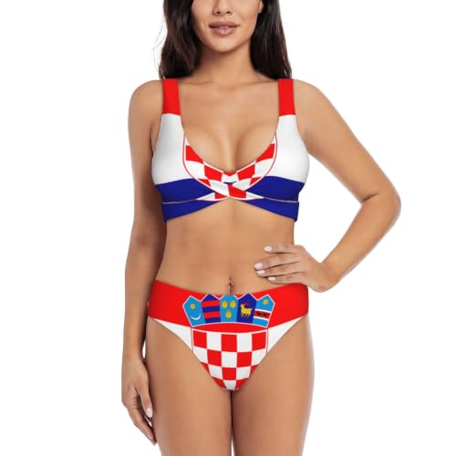 Maillot de bain avec coussinets amovibles Croatie style triangle
