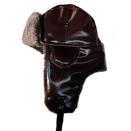 Image of Lukitty Trapper Warm Russian Trooper Hat Winter Skiing Cap Women Men Windproof
