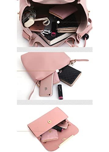 Bolso Tote para mujer YAQUNICER con asa superior, conjunto 3 piezas miniatura 4