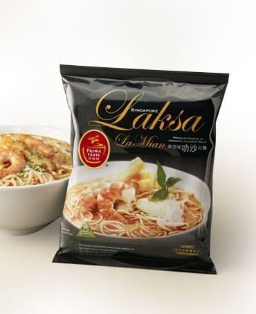 Prima Taste Laksa La Mian, 185g, (Pack of 2) by Prima Taste